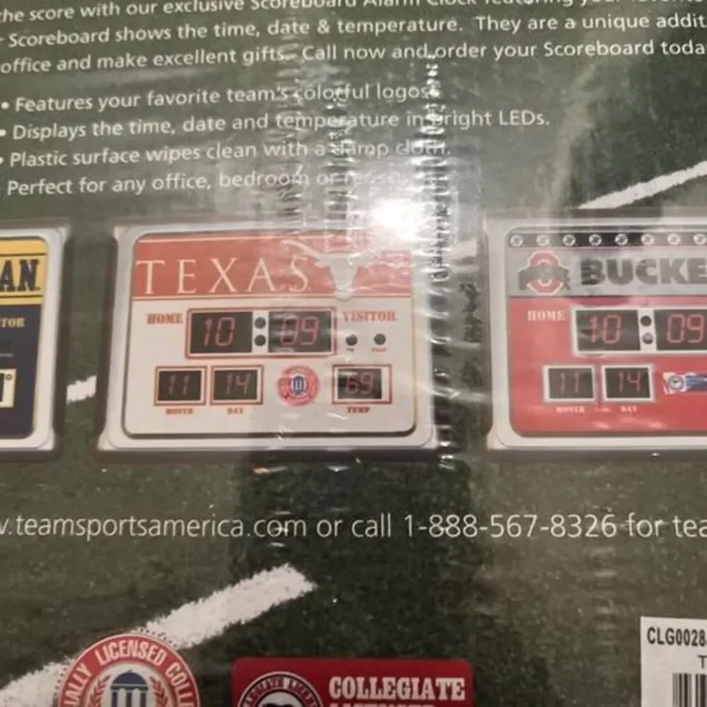 Texas A&M University Aggies Digital Alarm Clock Scoreboard Multi-Color